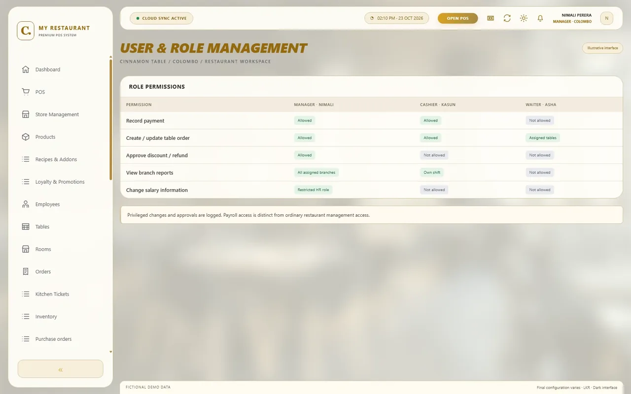 User & role management - Light mode — User & role management in light mode